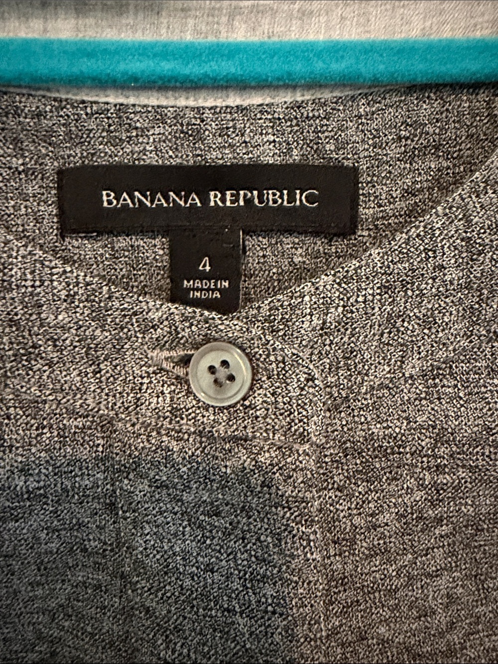 Banana Republic Heather Gray Short-Sleeve Tunic Dress - Picture 2 of 7